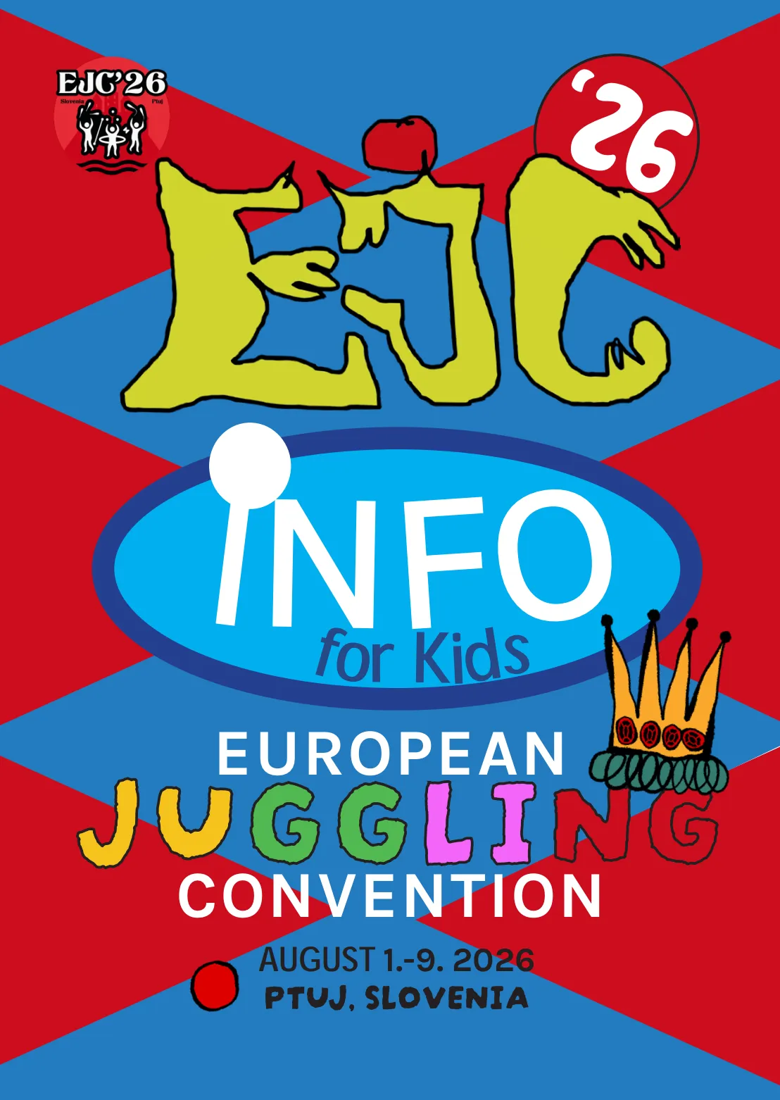 Naslovnica knjižice EJC 2026 Info for Kids